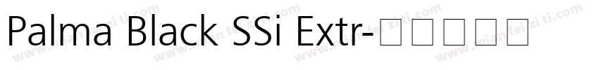 Palma Black SSi Extr字体转换